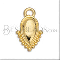 DROP with DOTS charm GOLD - 10 pcs