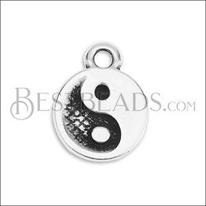 YING YANG charm ANT SILVER - 10 pcs