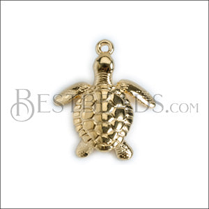 SEA TURTLE charm GOLD - 10 pcs