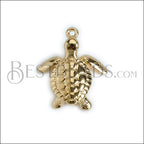 SEA TURTLE charm GOLD - 10 pcs