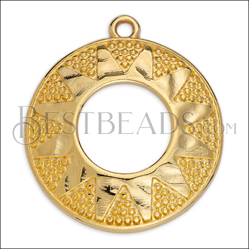 LARGE BOHO SUN charm GOLD - 10 pcs