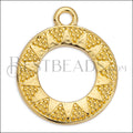 SMALL BOHO SUN charm GOLD - 10 pcs
