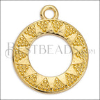 SMALL BOHO SUN charm GOLD - 10 pcs