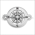 COMPASS connector charm ANT SILVER - 10 pcs