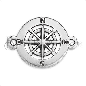 COMPASS connector charm ANT SILVER - 10 pcs