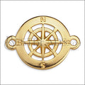 COMPASS connector charm GOLD - 10 pcs