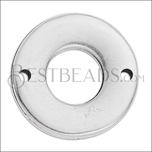 WASHER connector charm ANT SILVER - 10 pcs
