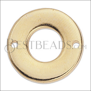 WASHER connector charm GOLD - 10 pcs