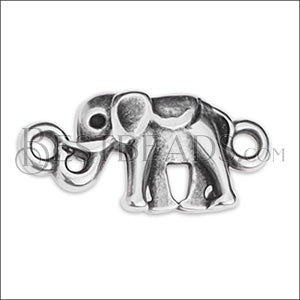 LITTLE ELEPHANT connector charm ANT SILVER - 10 pcs