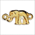 LITTLE ELEPHANT connector charm GOLD - 10 pcs