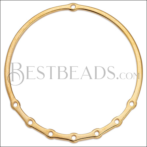 LARGE RING with 7 loops GOLD - 5 pcs