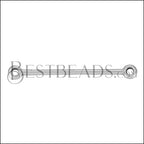 34mm Stick Connector Bar ANT SILVER - 10 pcs