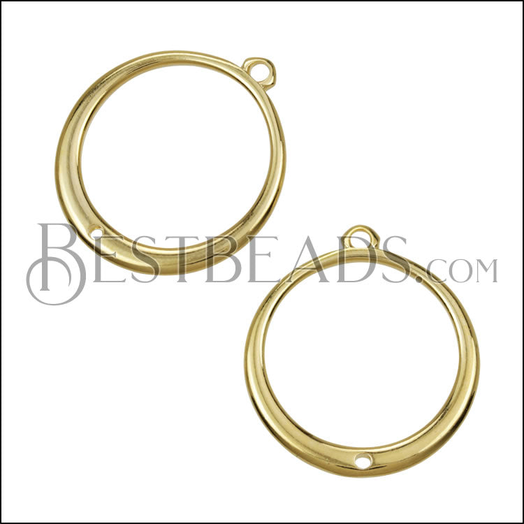Eclipse Connector Charm SHINY GOLD - 10 pcs