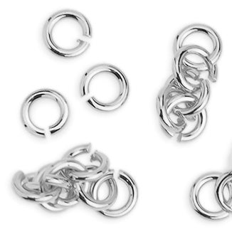 3mm Euro Jump Ring - Antique Siver - 1oz
