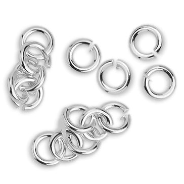 3mm Euro Jump Ring - Silver Plate - 1oz