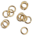 4mm Euro Jump Ring - Shiny Gold - 1oz
