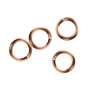 6mm Euro Jump Ring - Antique Copper - 1oz