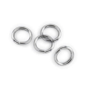 6mm Euro Jump Ring - Antique Siver - 1oz