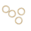 6mm Euro Jump Ring - Shiny Gold - 1oz