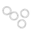 6mm Euro Jump Ring - Silver Plate - 1oz