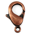 23mm Euro Lobster Clasp - Antique Copper - 25 pcs