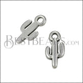MINI Cactus Charm ANT SILVER - 10 pcs