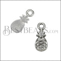 MINI Pineapple Charm ANT SILVER - 10 pcs