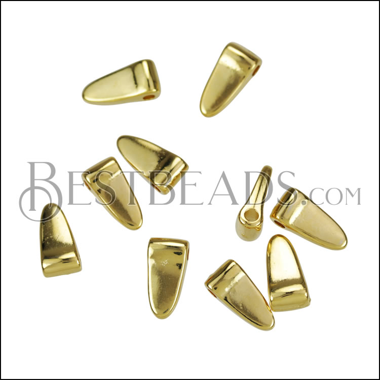 MINI Wide Spike Drop SHINY GOLD - 10 pcs