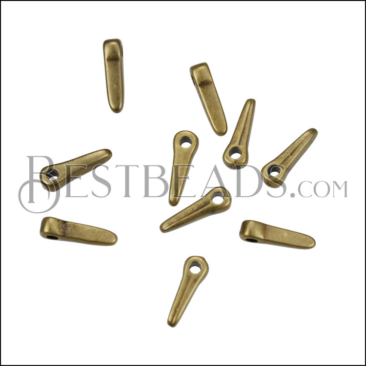 MINI Thin Spike Drop ANT BRASS - 10 pcs