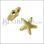 MINI Starfish Bead SHINY GOLD - 10 pcs