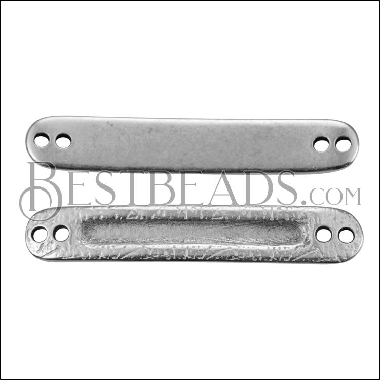 MINI Bar with Inset ID Bar ANT SILVER - 10 pcs