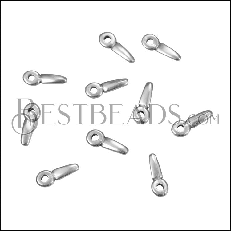MINI Seed Charm ANT SILVER - 10 pcs