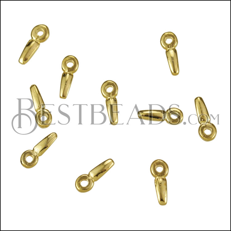 MINI Seed Charm SHINY GOLD - 10 pcs