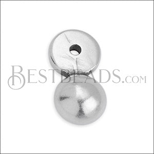 1.5mm round SPHERE mini charm ANT SILVER - 10 pcs
