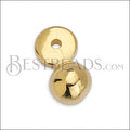 1.5mm round SPHERE mini charm GOLD - 10 pcs
