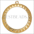 LARGE BOHO SUN Open Pendant GOLD - 5 pcs