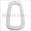 LARGE SHAPE open pendant ANT SILVER - 5 pcs