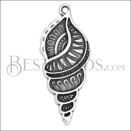 TRITON SHELL pendant ANT SILVER - 5 pcs