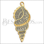 TRITON SHELL pendant GOLD with GLAZE - 5 pcs