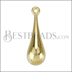 25mm Raindrop Pendant SHINY GOLD - 10 pcs