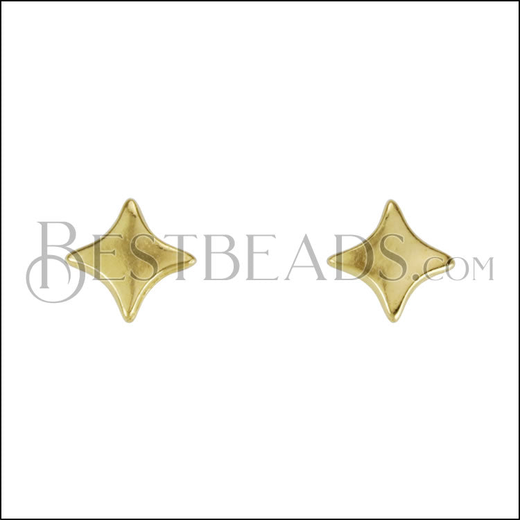Sparkle Post Earring SHINY GOLD - 10 pcs