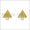 Paper Airplane Post Earring SHINY GOLD - 10 pcs