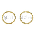 Wire Loop Post Earring SHINY GOLD - 10 pcs