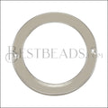 39mm Ring Connector Pendant SILVER EPOXY - White - 5 pcs