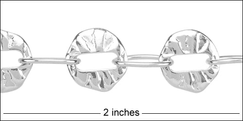button hole chain SILVER PLATED