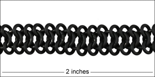 triple chainmail chain NITE BLACK