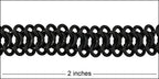 triple chainmail chain NITE BLACK