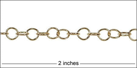 medium circle chain GOLD