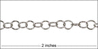 medium circle chain RHODIUM