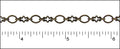 circle & cross chain ANT. BRASS